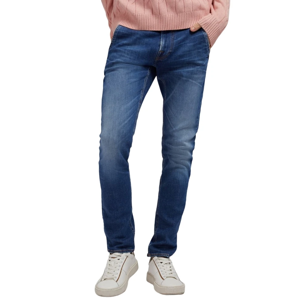 Guess Slim-fit Denim Jeans Blue Heren