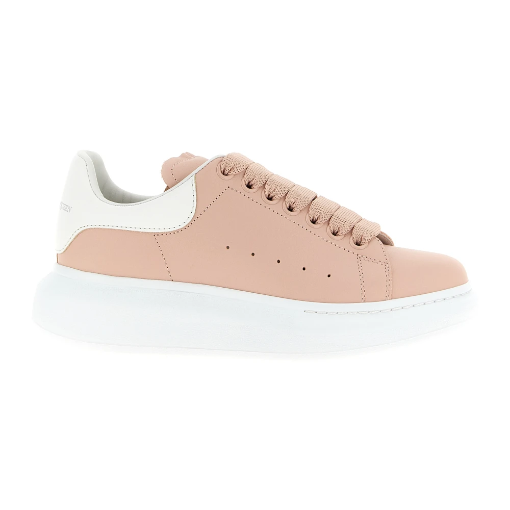 Alexander McQueen Larry Leather Sneakers Dames Schoenen Roze
