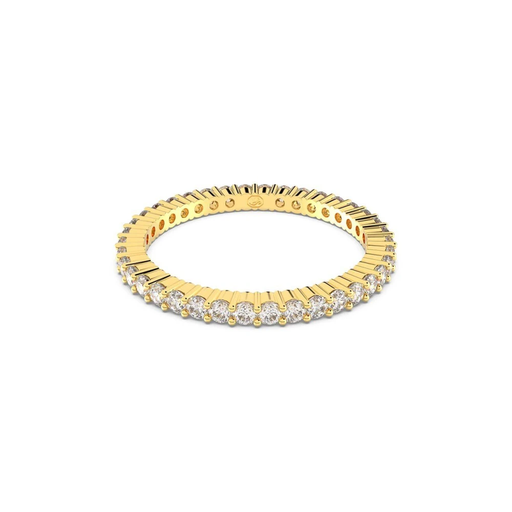 Swarovski Damen Giallo Fingerring "Matrix Tennis Vittore, 5655703, 5656293, 5656300, 5656297" Gr. 55, Gold (Gelbgoldfarben, Kristallweiß), Fingerringe, 5... - Image 4