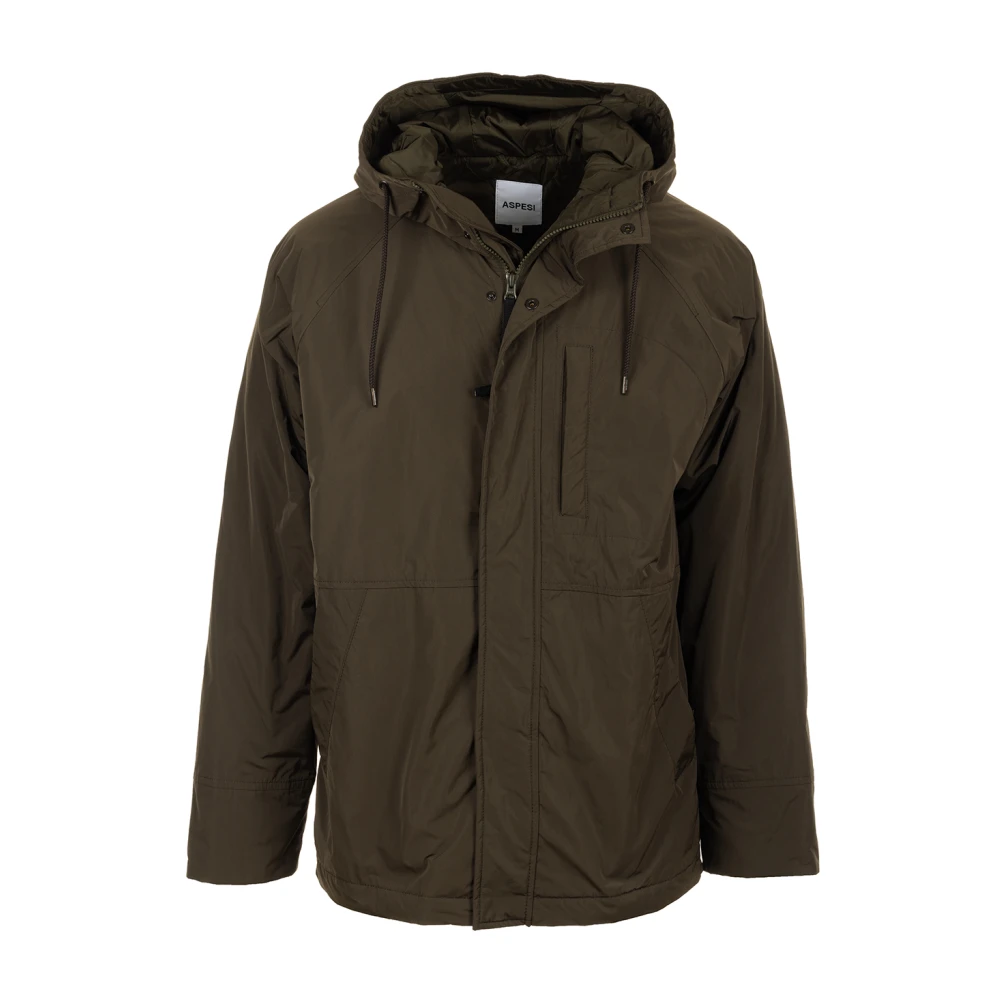 Aspesi Militaire Jassen Kai Stijl Green Heren