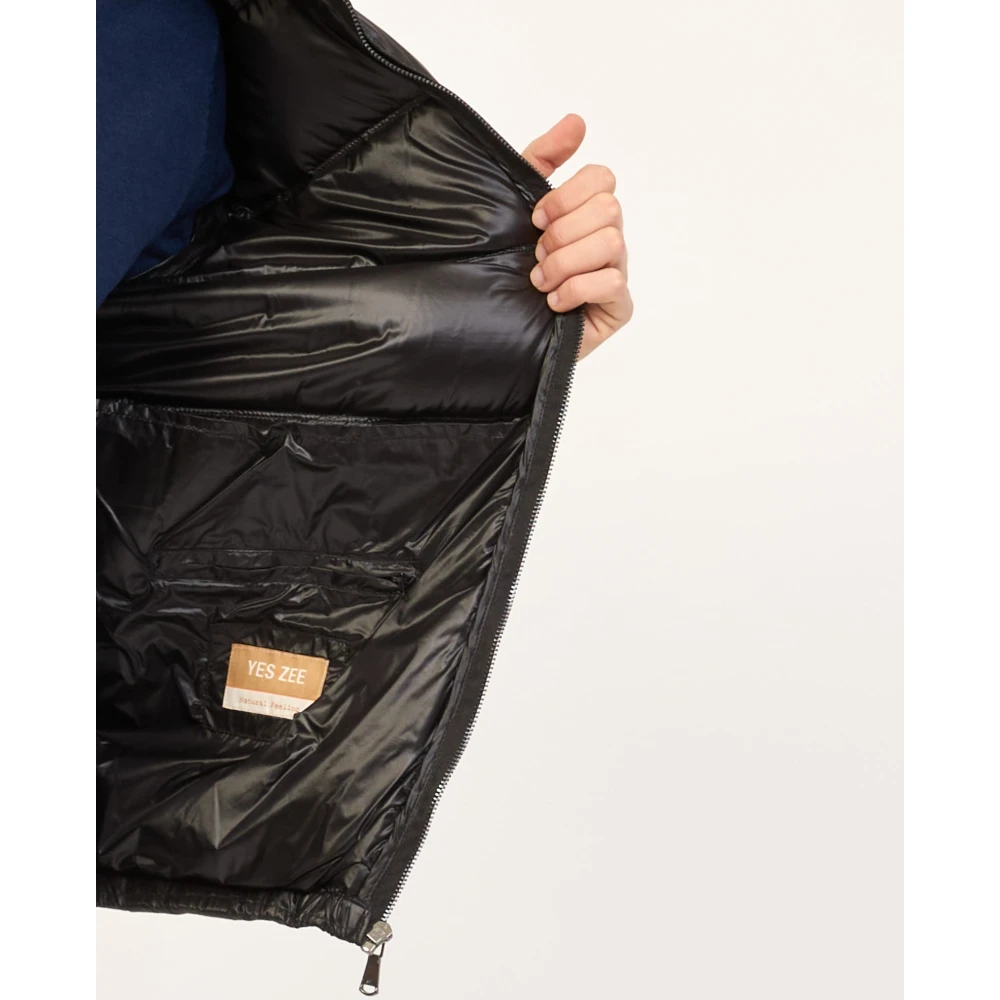 YES ZEE Gewatteerde jas met capuchon Black Heren