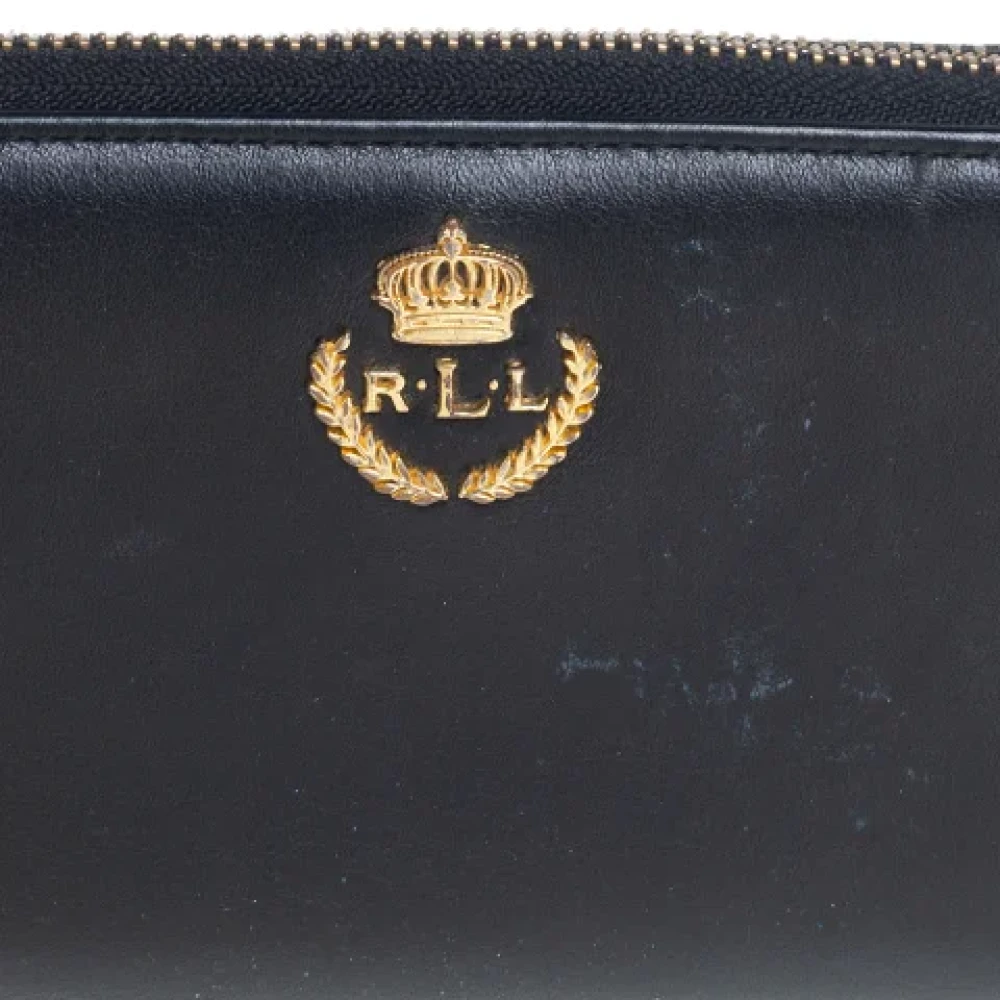 Ralph Lauren Pre-owned Leather wallets Black Dames