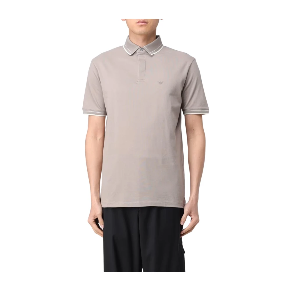 Emporio Armani Klassieke Polo Beige Heren