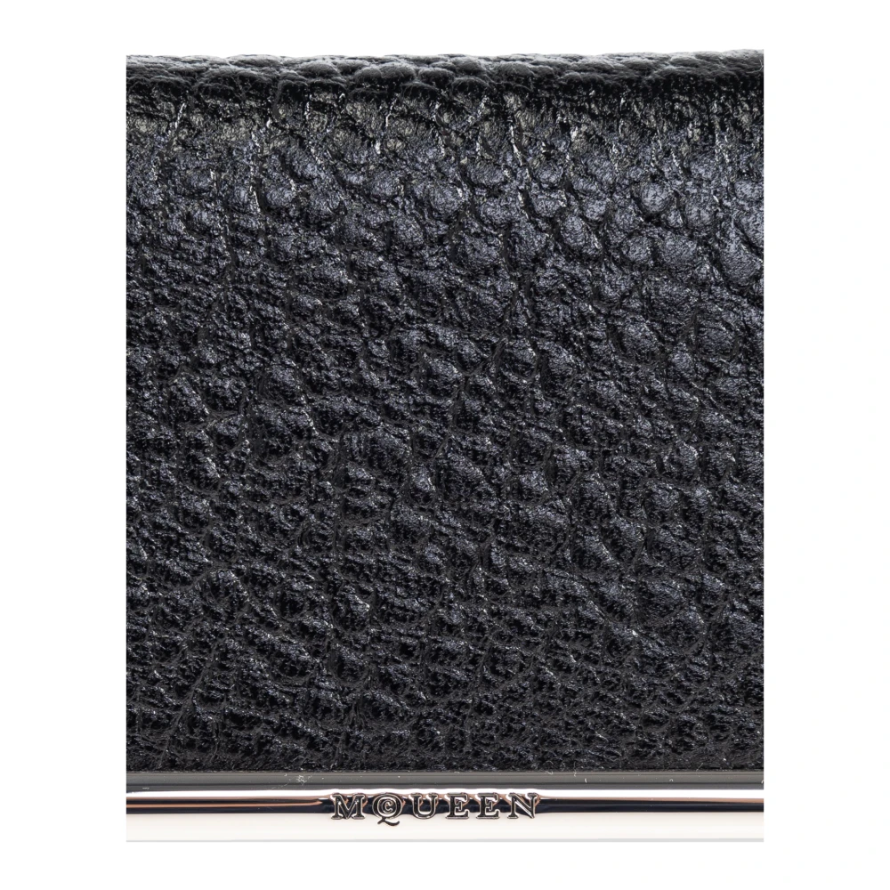 alexander mcqueen Leren portemonnee Black Dames