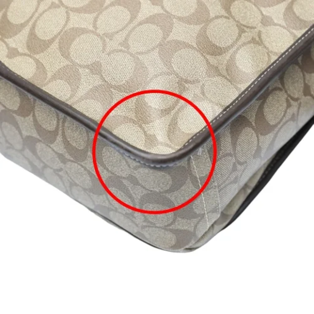 Coach Pre-owned Fabric shoulder-bags Brown Dames