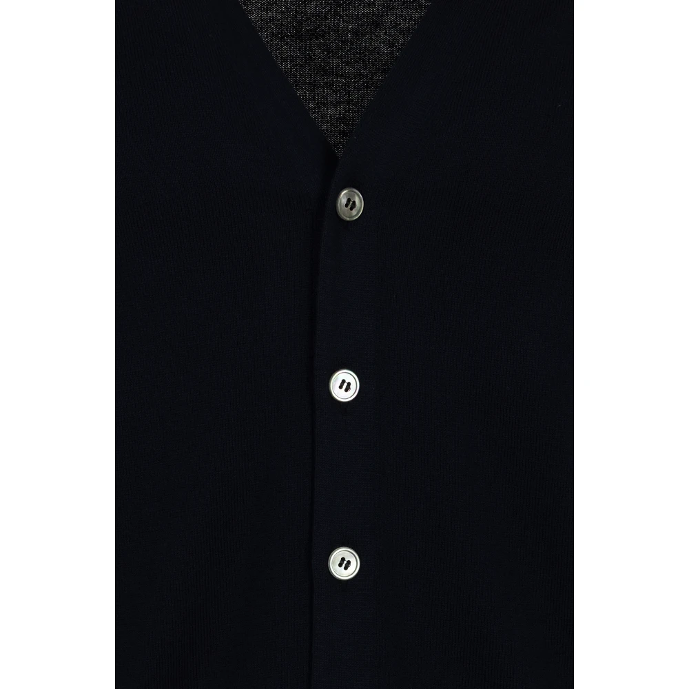 Gran Sasso Blauwe Cardigan Sweaters Blue Heren
