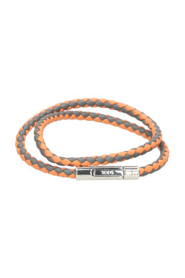 orange-grat-flettet-laederarmband