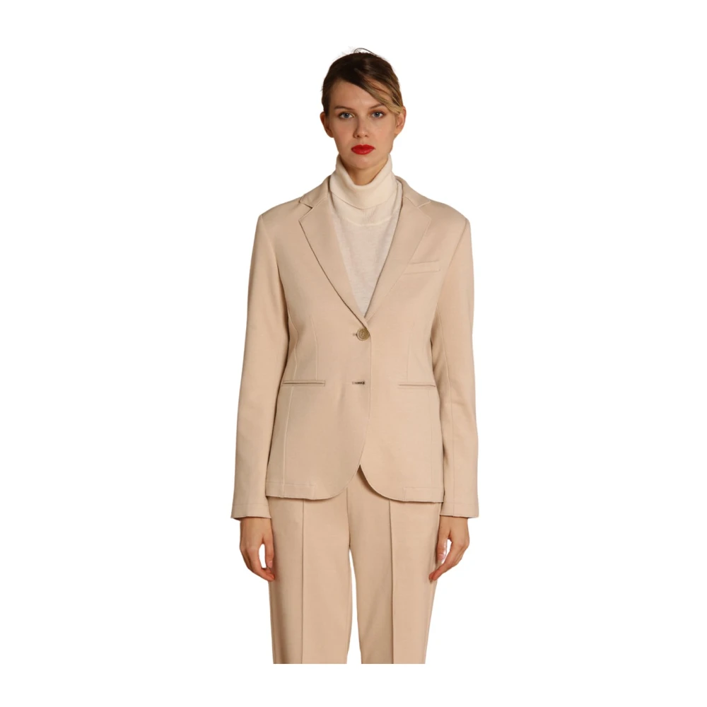 Mason's Elegant Jersey Blazer Beige Dames