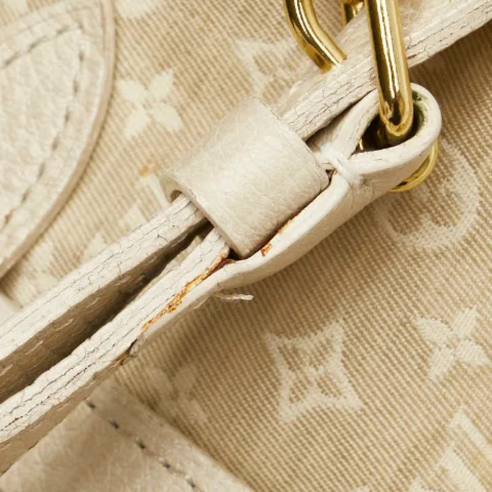 Louis Vuitton Vintage Pre-owned Canvas shoulder-bags White Dames