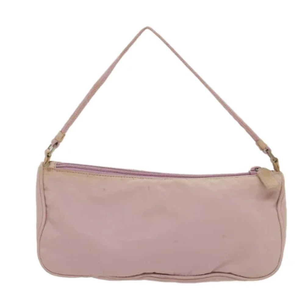 Prada Vintage Pre-owned Nylon pouches Pink Dames