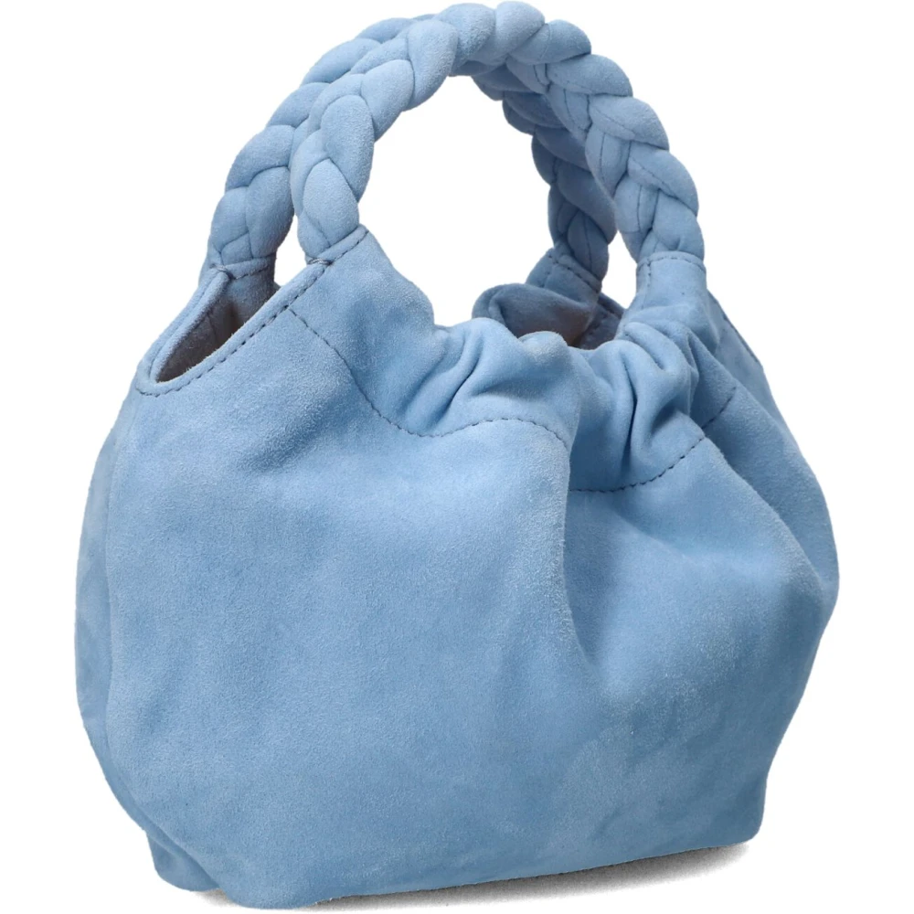Unisa Zilver Glamour Schoudertas Zameli Blue Dames