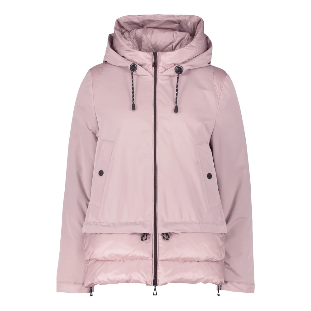 Amber & June Casual Winterjas met capuchon Pink Dames