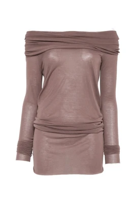 Långärmad off-shoulder T-shirt