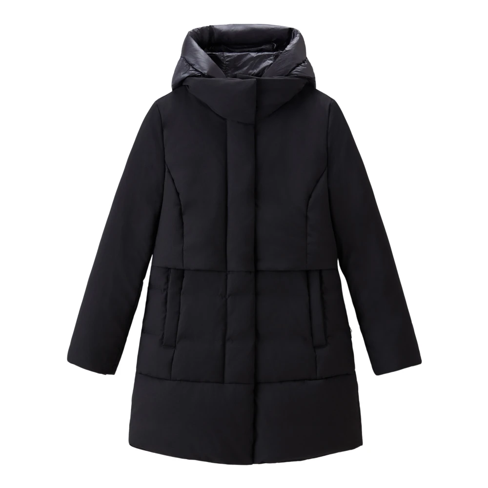 Woolrich Zwarte 2-in-1 Parka Jas Black Dames