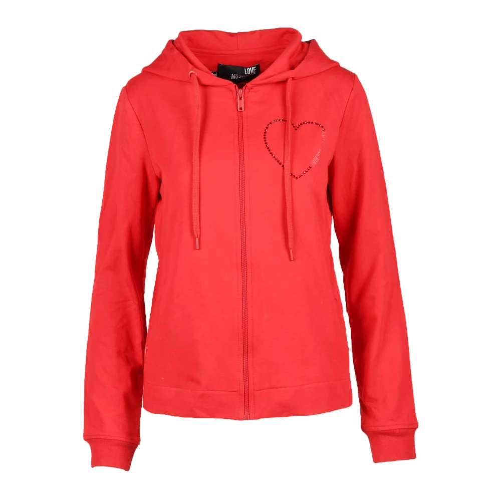 Love Moschino Katoen Elastaan Sweater Red Dames