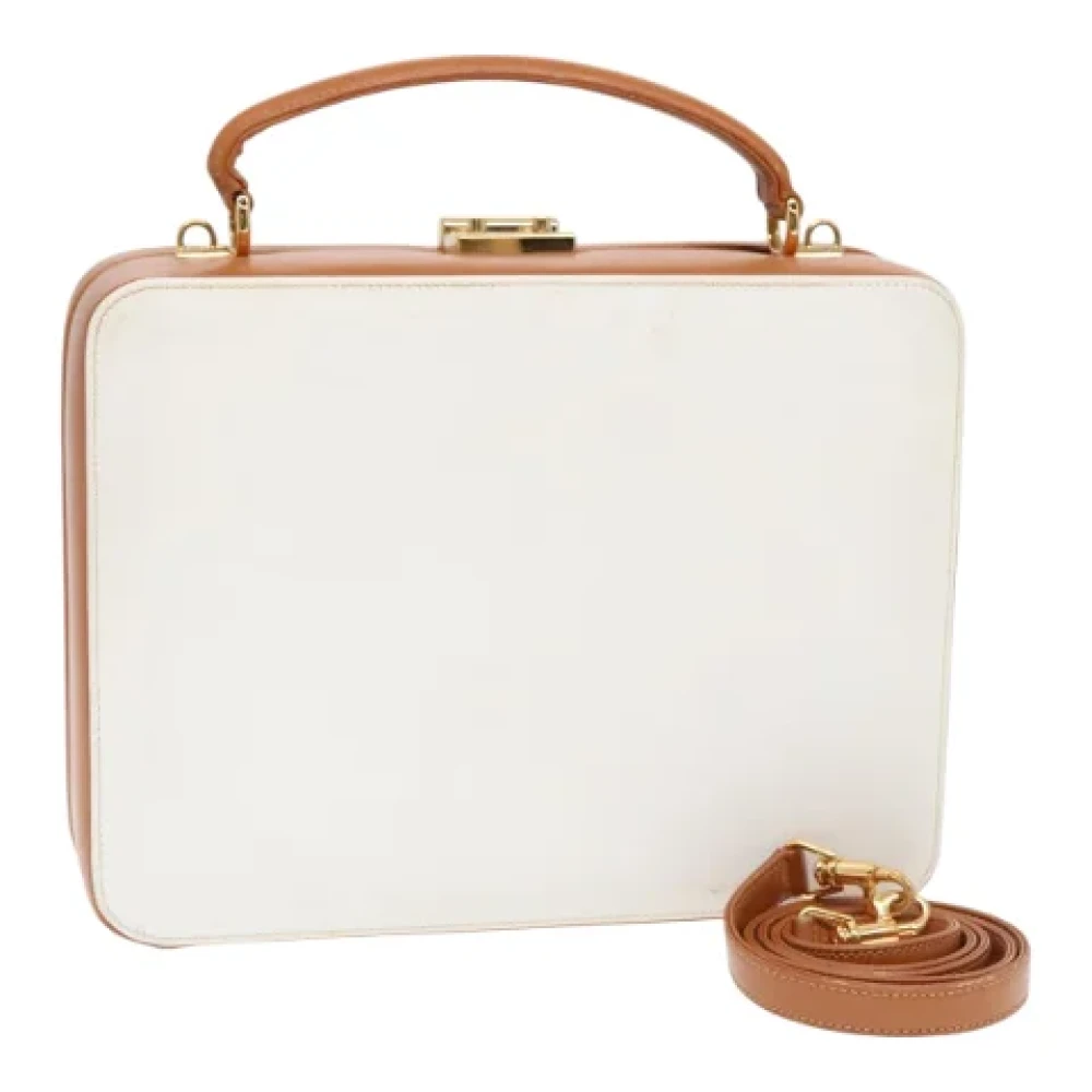 Gucci Vintage Pre-owned Leather gucci-bags White Dames