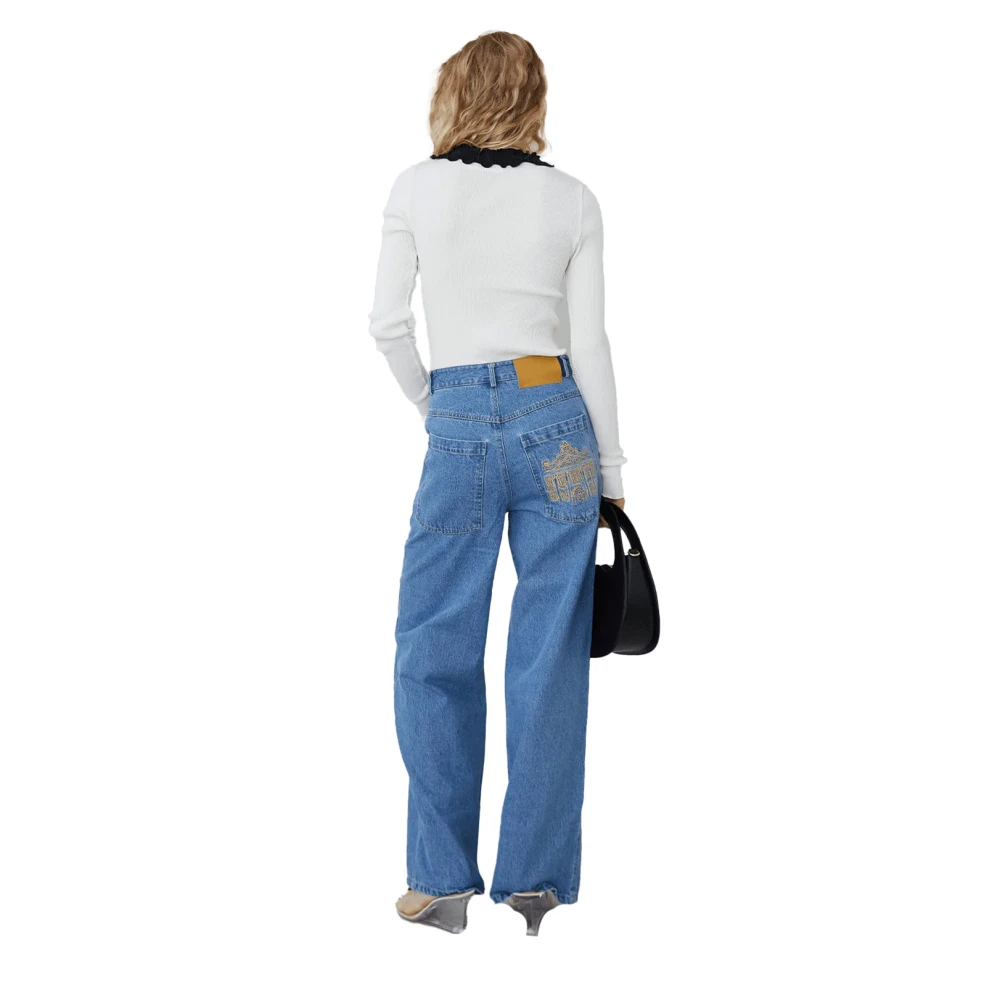 Opéra Sport Wijd uitlopende Camelia Jeans Blue Dames