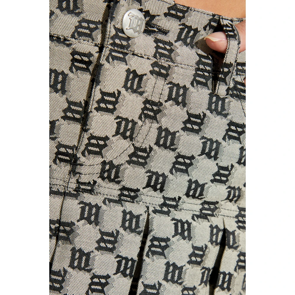 Misbhv Rok met monogram Beige Dames