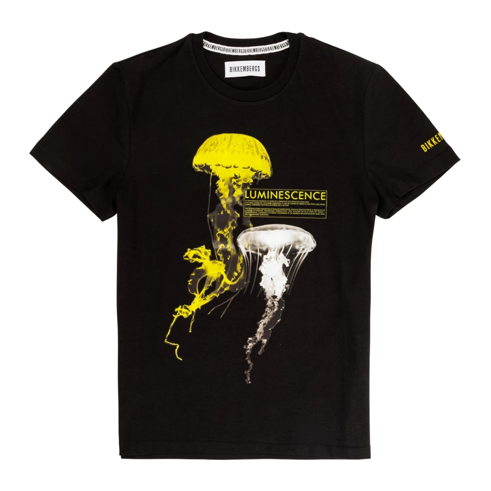 Bikkembergs Heren T-shirt met Print Black Heren