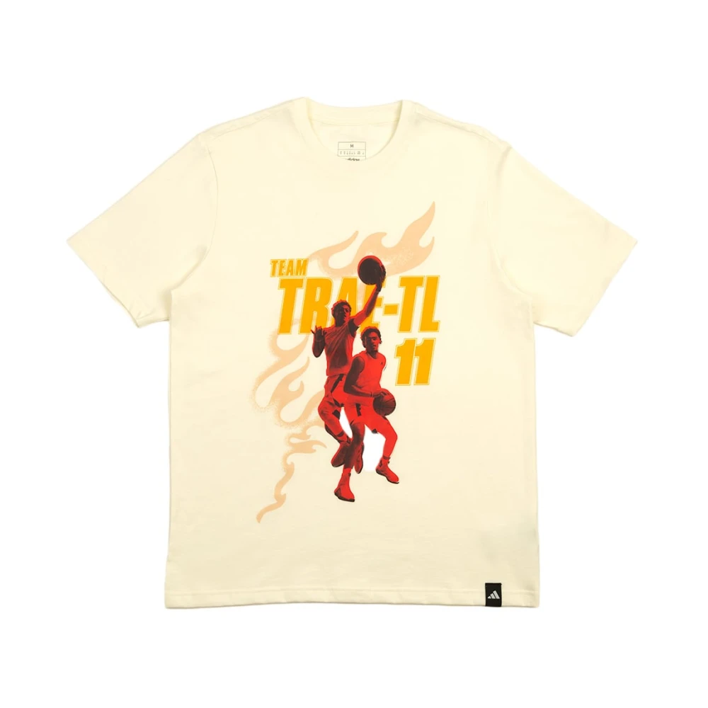 Adidas Witte Team Trae T-shirt White Heren