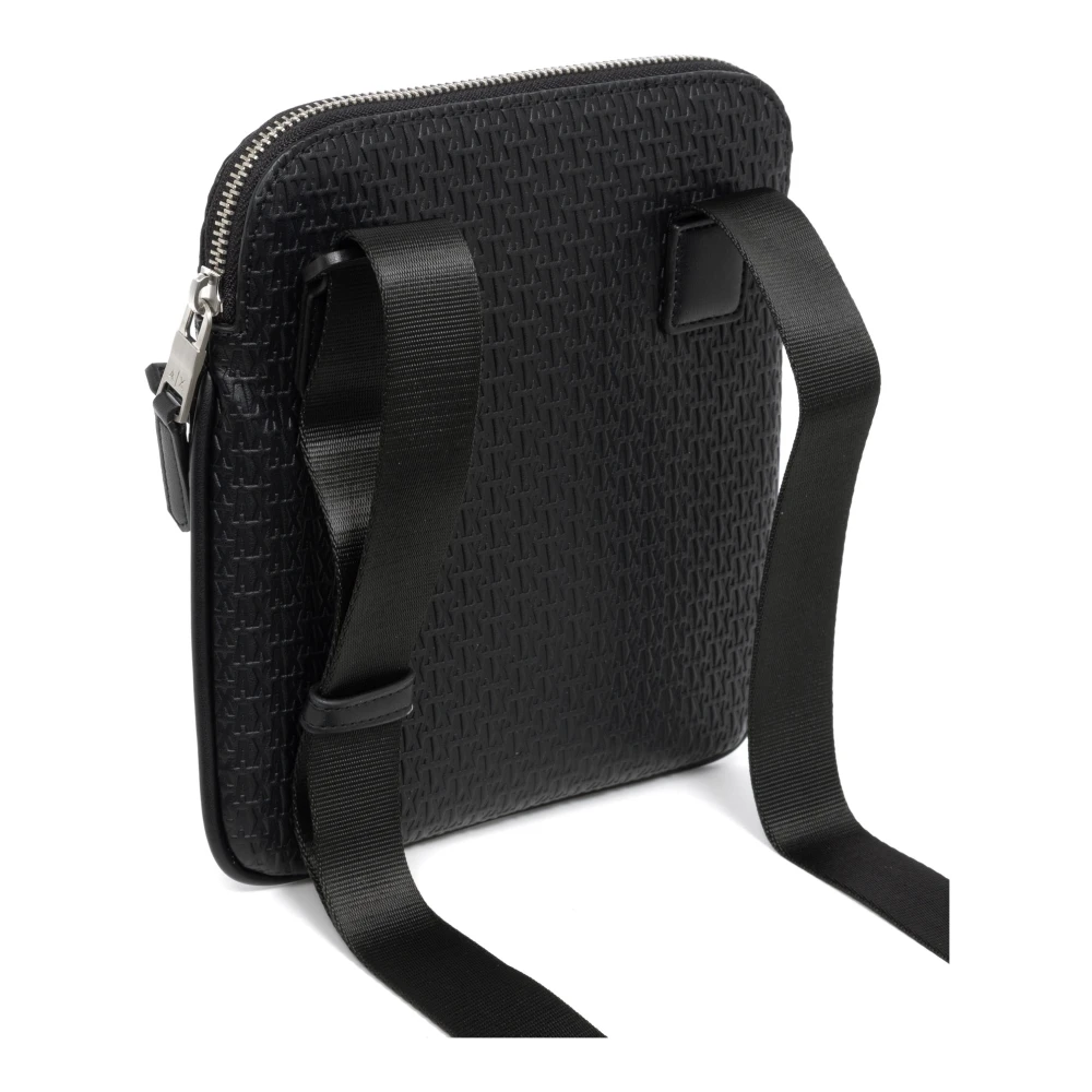 Armani Exchange Crossbody tas met verstelbare schouderband Black Heren