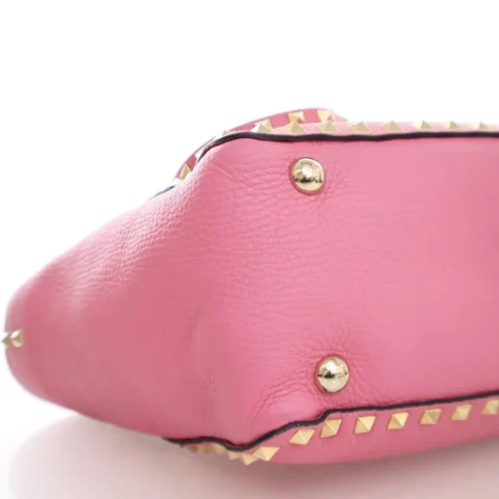 Valentino Vintage Pre-owned Leather shoulder-bags Pink Dames