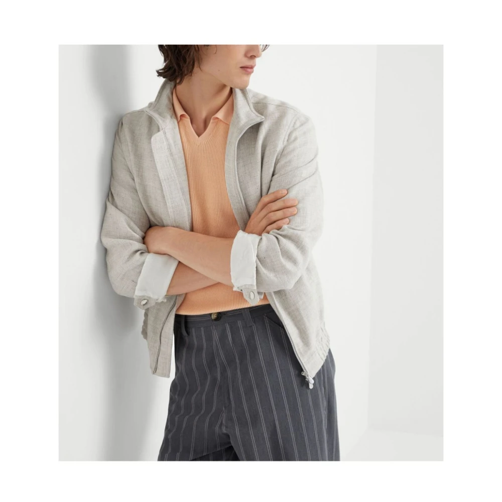 BRUNELLO CUCINELLI Elegante Jassen Collectie Gray Heren
