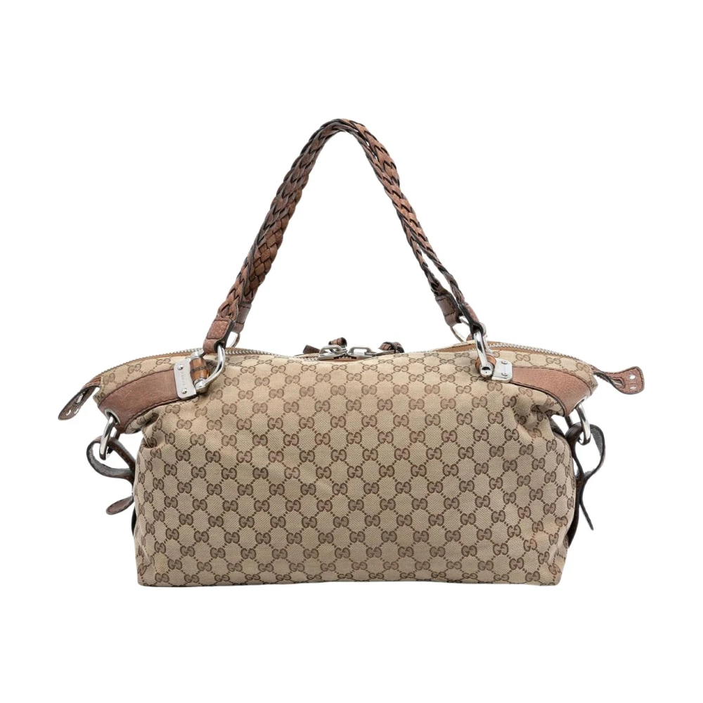 Gucci Vintage Women's Brown Vintage Handbags, One Size, Pre-Owned Tote Bag