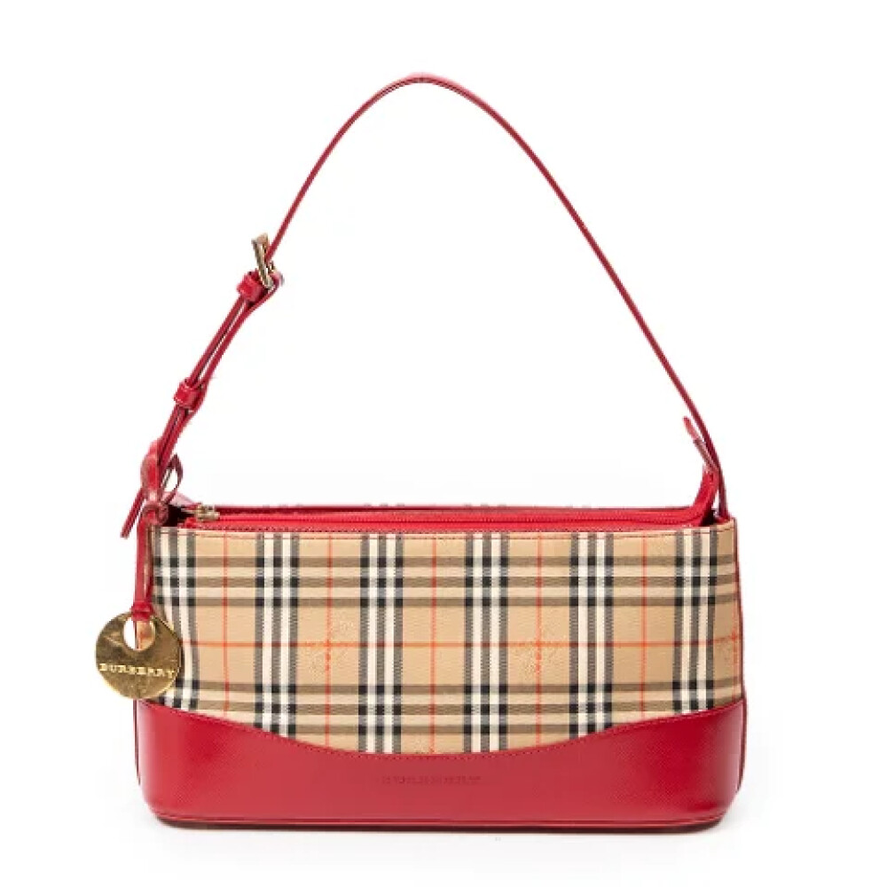 Burberry shoulder cheap bag red