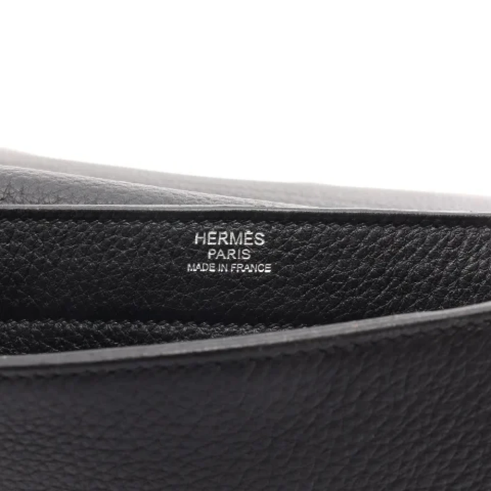 Hermès Vintage Pre-owned Leather handbags Black Dames