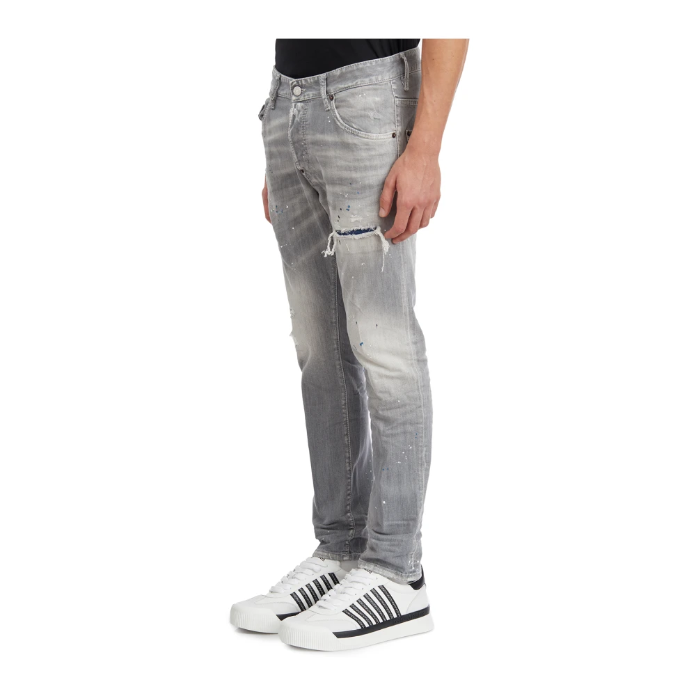Dsquared2 Denim Skater Jeans Gray Heren