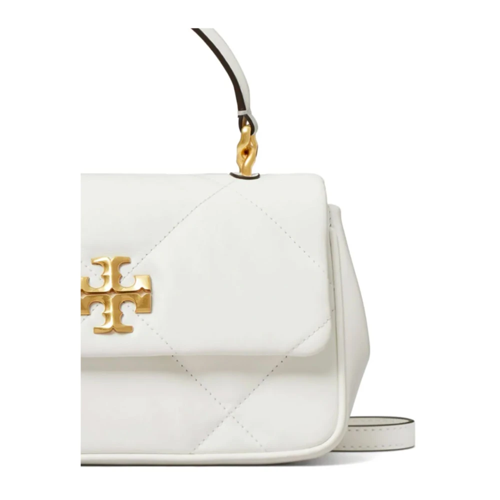 TORY BURCH Diamantgestikte Nappa Leren Tas White Dames