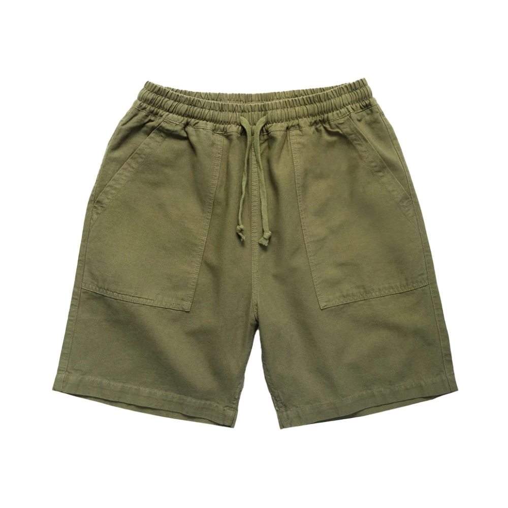Service Works Herr Grön Shorts L, Bomull, Klassiska Kockshorts