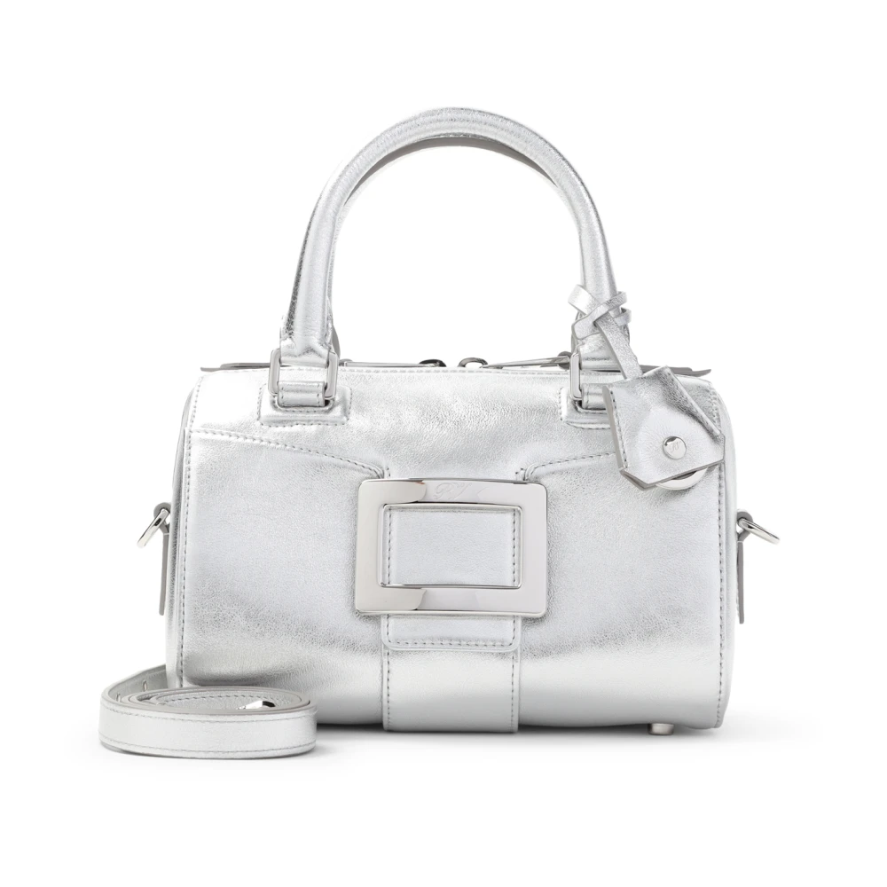 Roger Vivier Metallic Handtas voor Vrouwen Gray Dames
