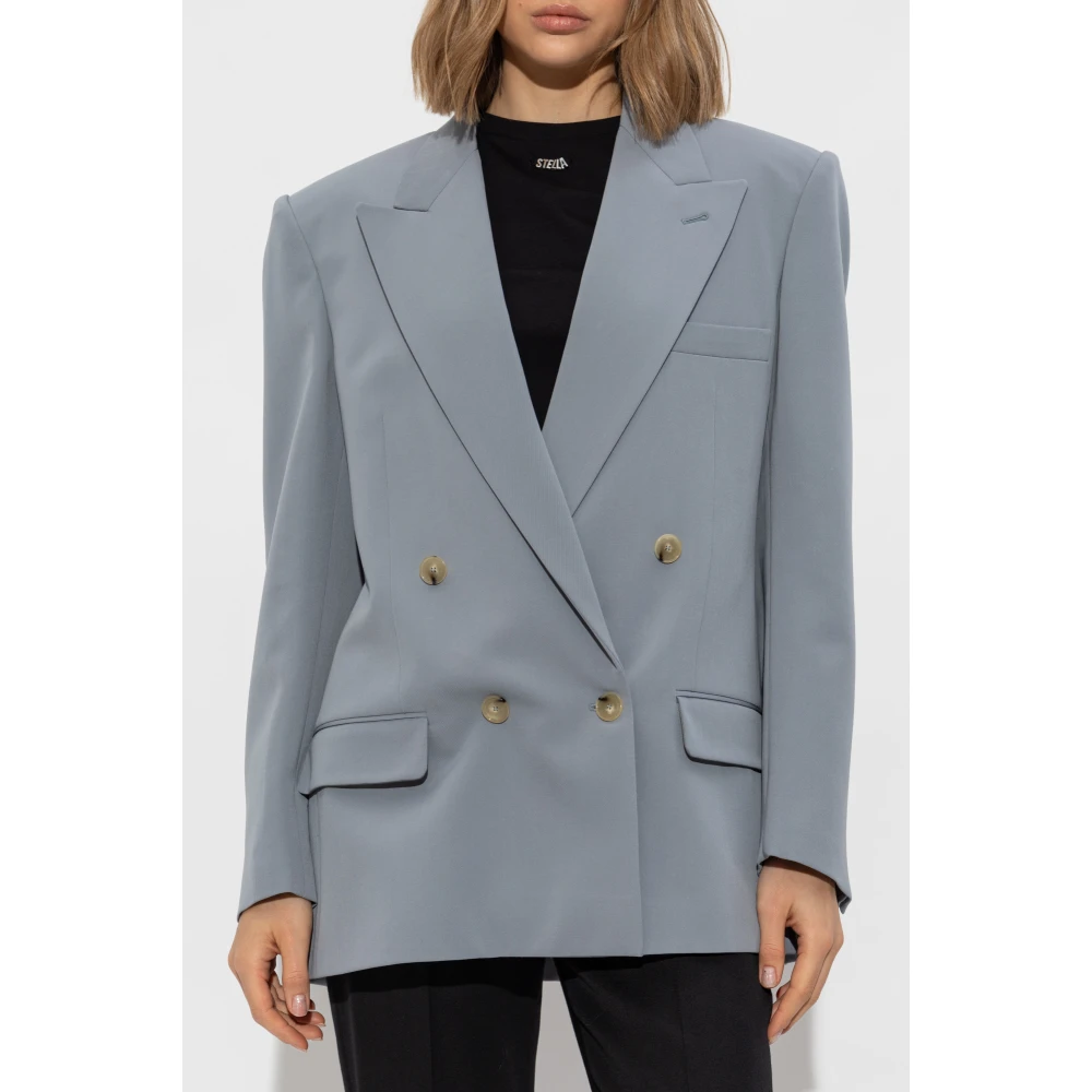 Stella Mccartney Double-breasted blazer Gray Dames