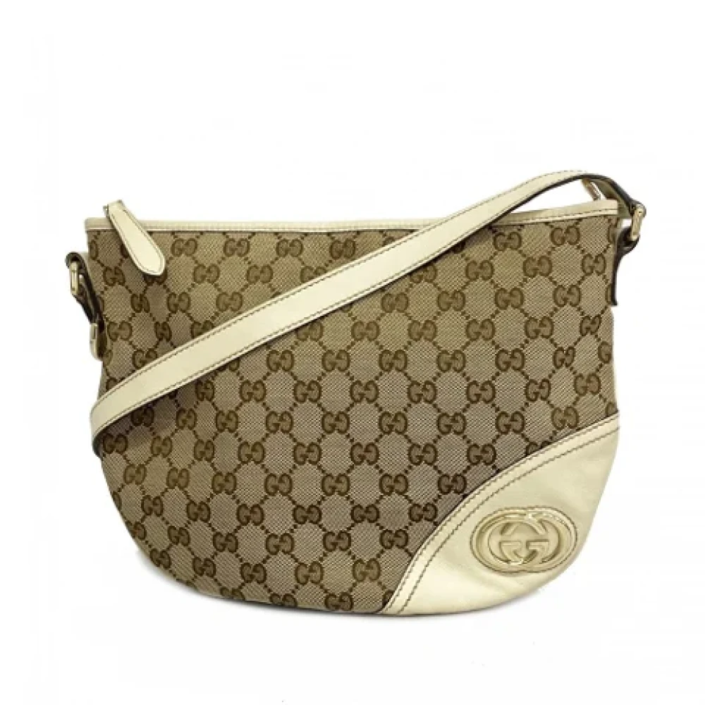 Gucci Vintage Pre-owned Canvas gucci-bags Brown Dames