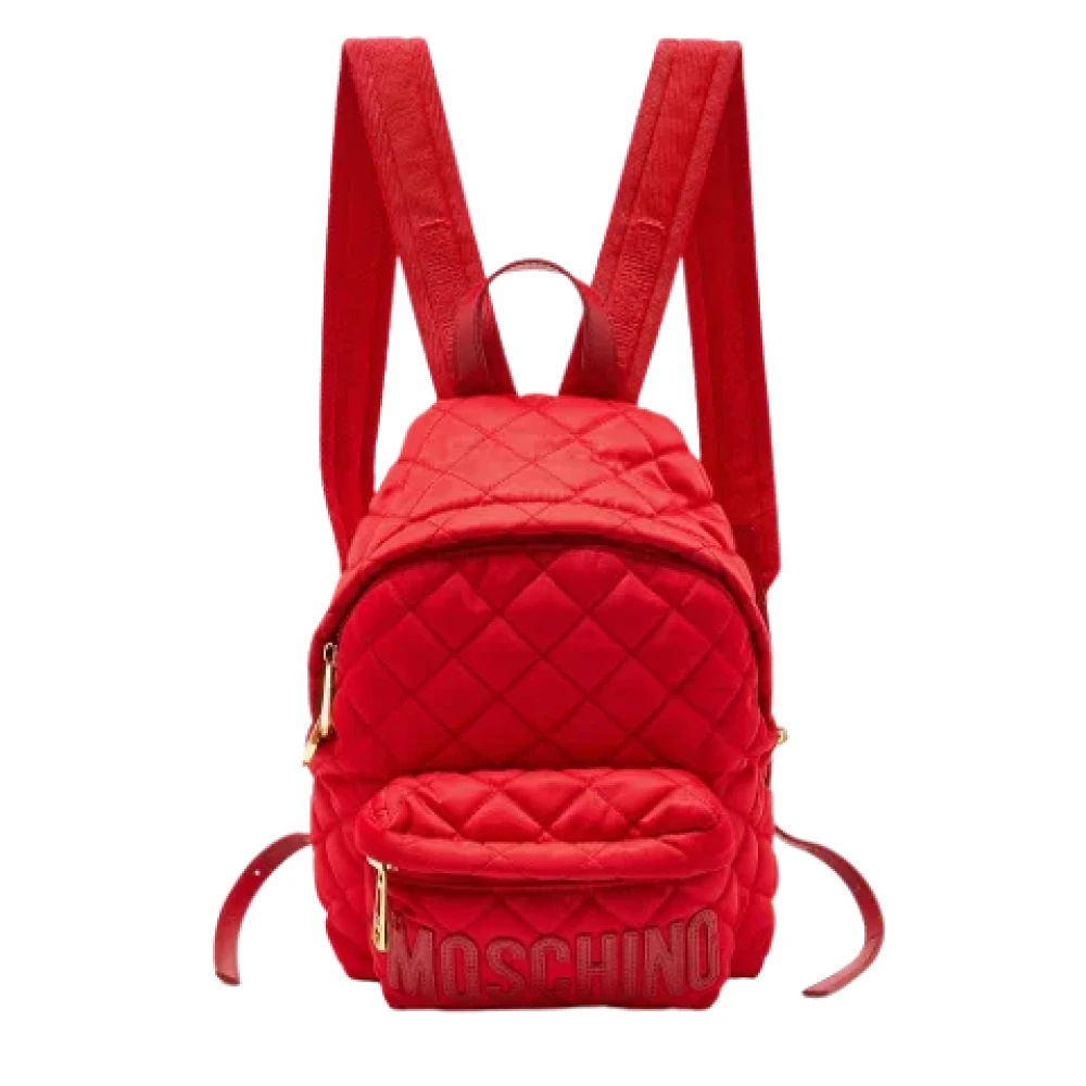 Moschino Pre-Owned Pre-owned Nylon backpacks Red Dames