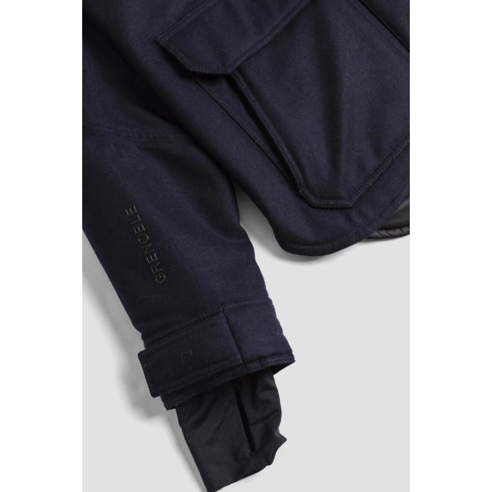 Moncler Navy Blue Antuco Jas Blue Heren