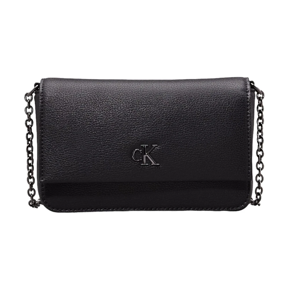 Calvin Klein Minimal Monogram Crossbody Tas Black Dames