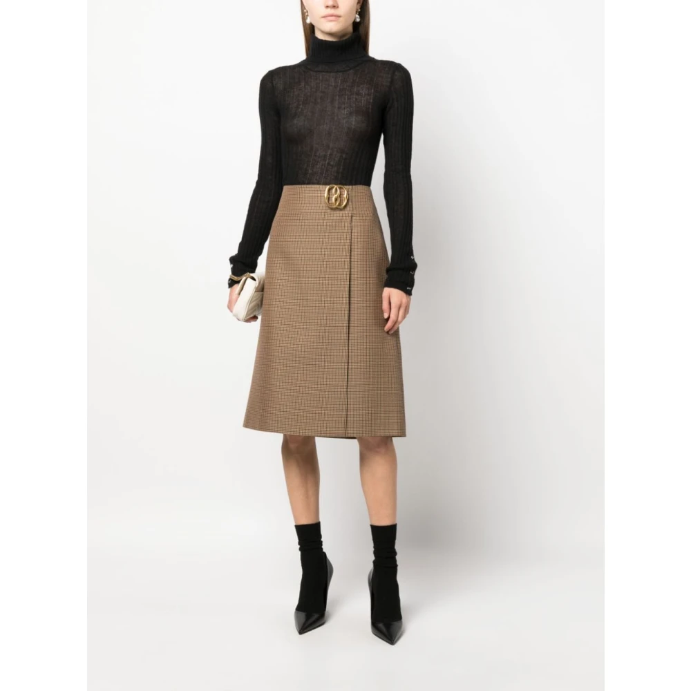 Durazzi Milano Zwarte Geribbelde Cashmere Coltrui Black Dames