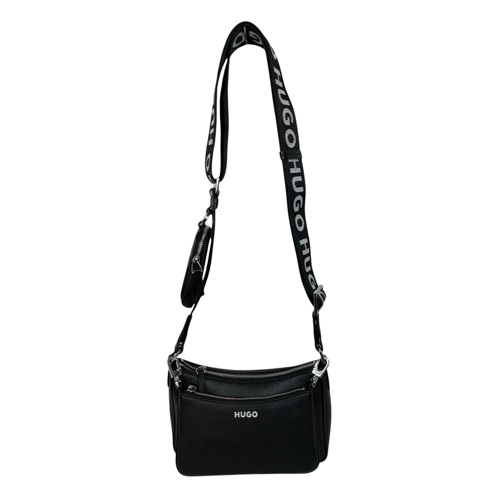 Hugo Boss Moderne Crossbody Tas Zwart Black Dames