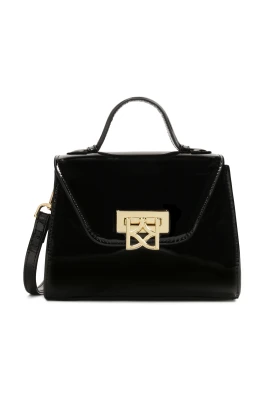Elegant lackad handväska med handtag