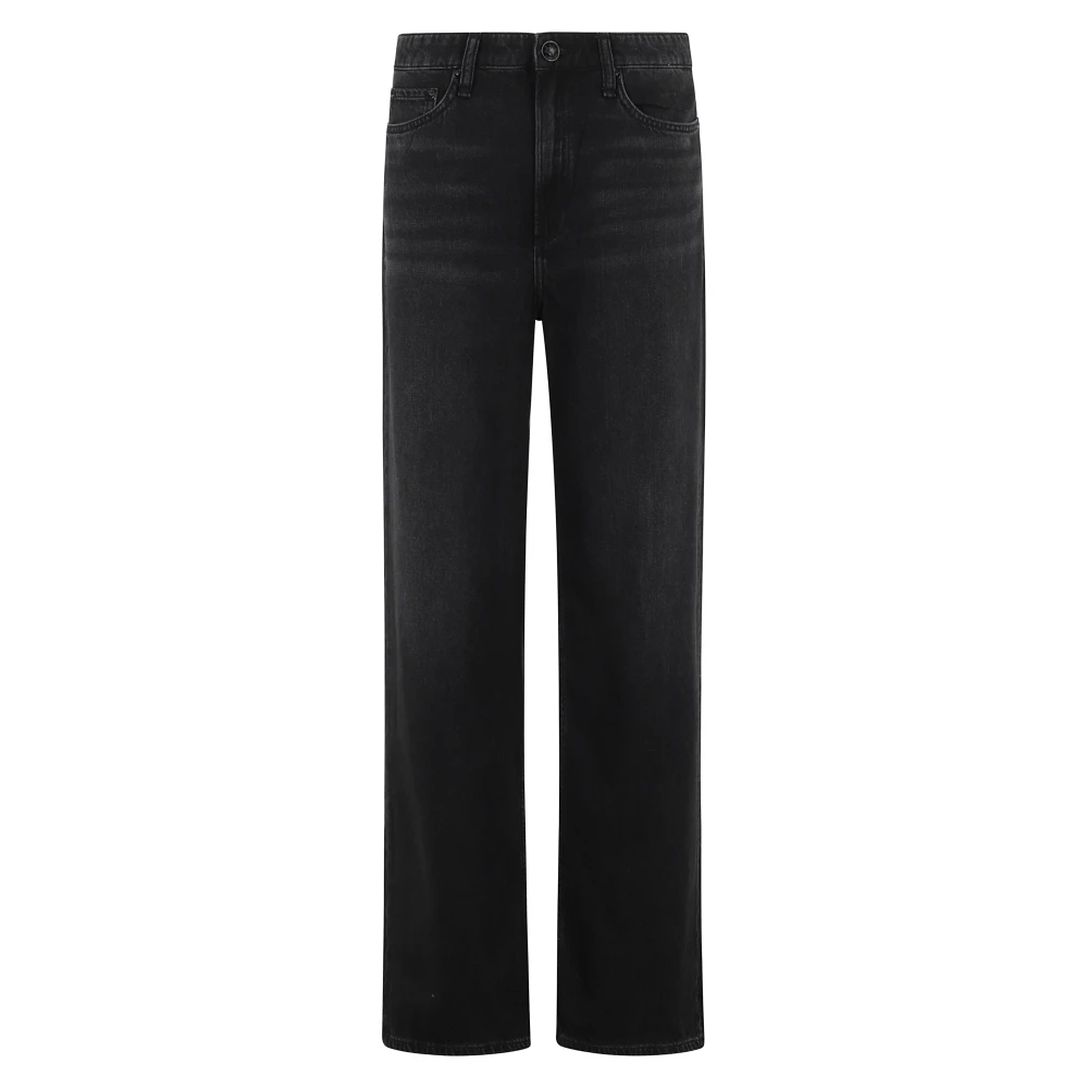 Rag & Bone Lichtgewicht Logan Mid Rise Jeans Black Dames