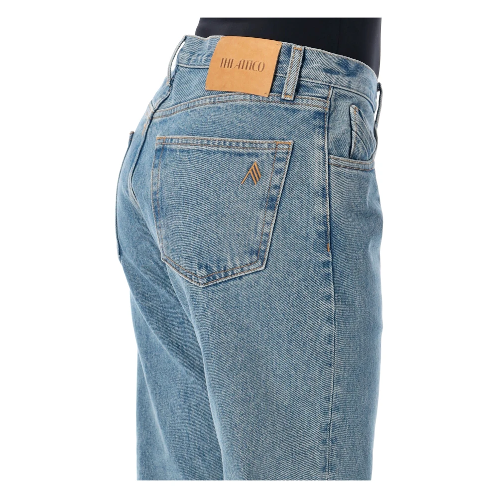 The Attico Hemelsblauwe Extra Lange Slim Jeans Blue Dames