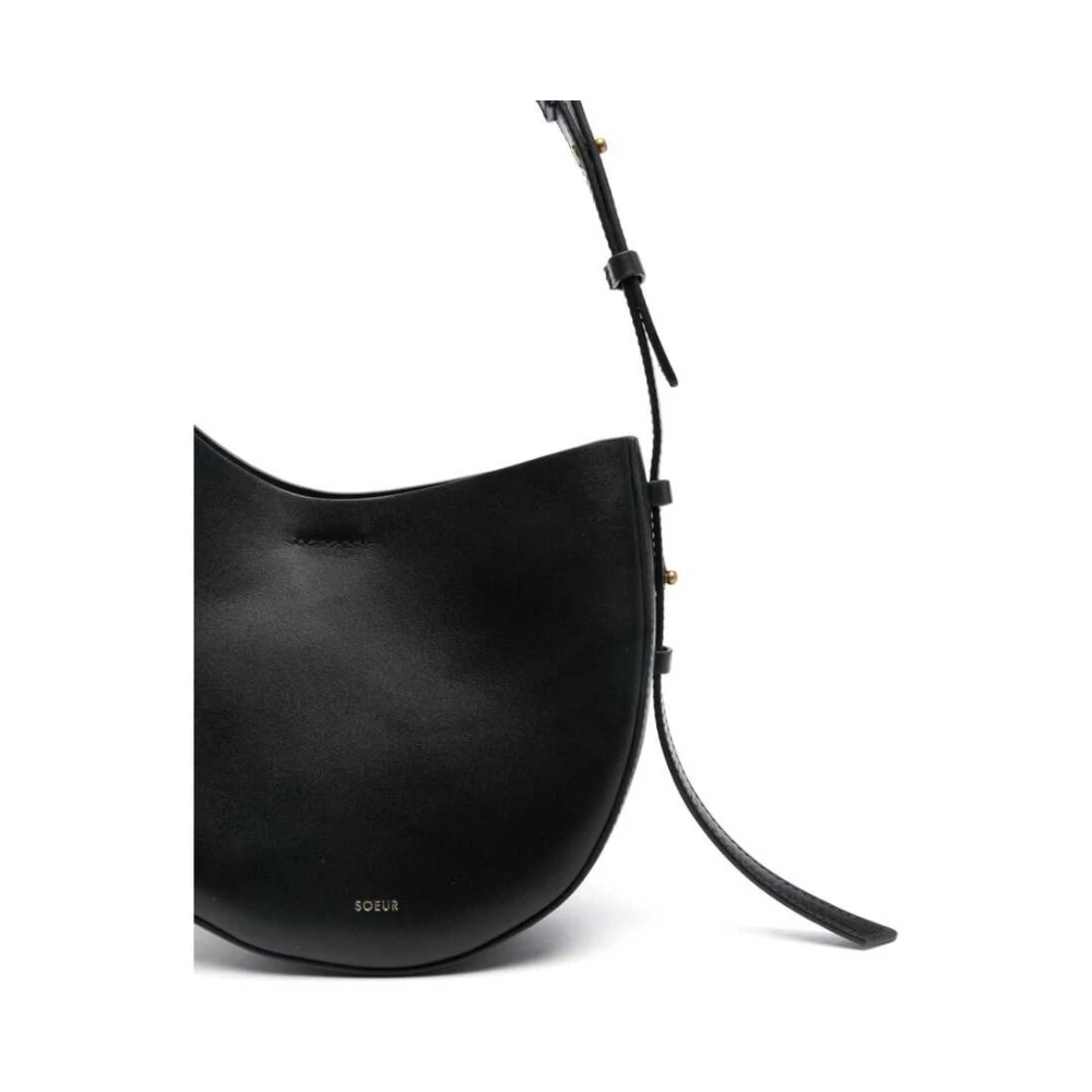 Soeur Zwarte Schapenvacht Schoudertas Black Dames