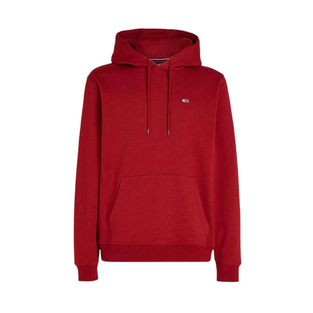 Tommy Jeans Casual Hoodie Sweatshirt Red Heren