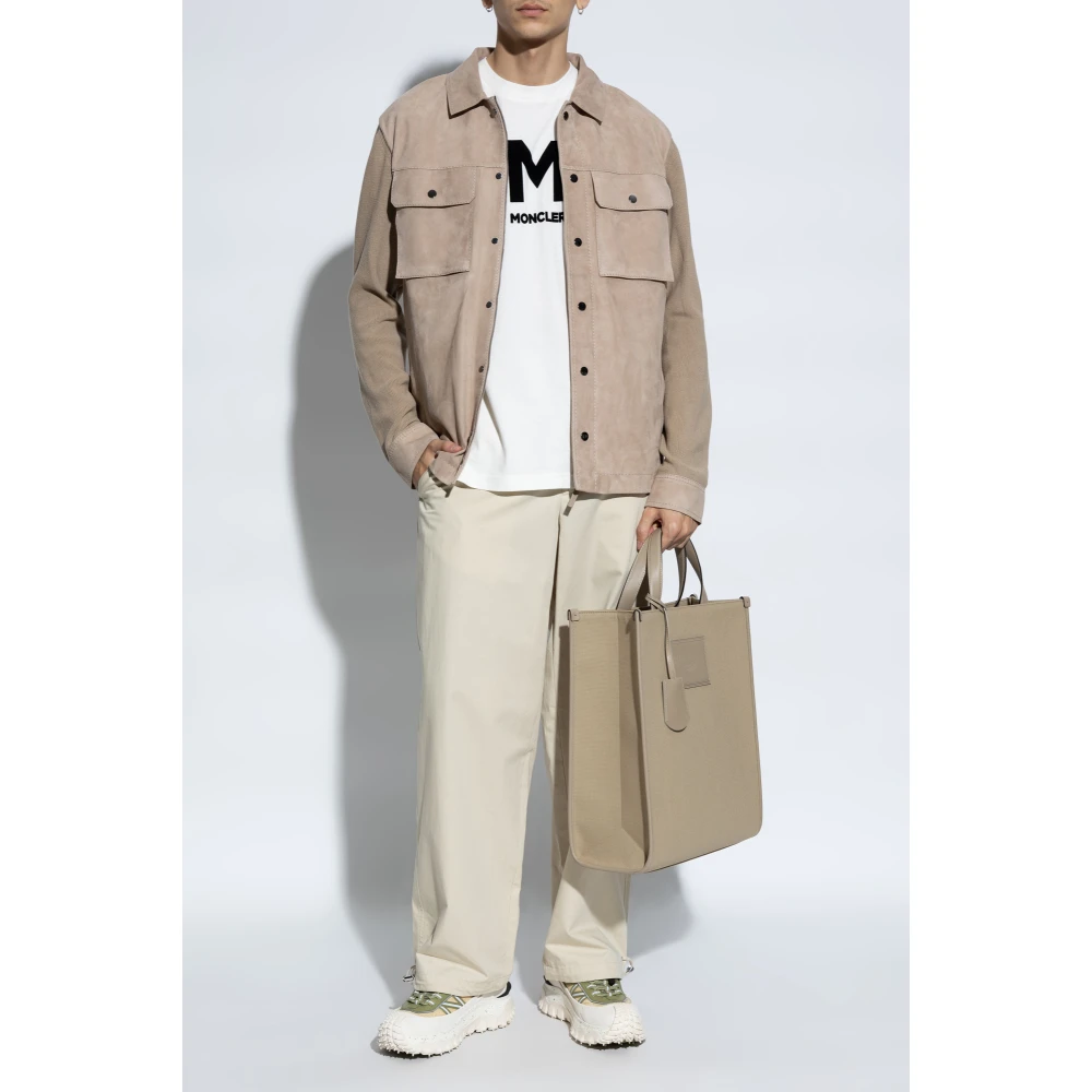 Moncler Wijdvallende broek Beige Heren