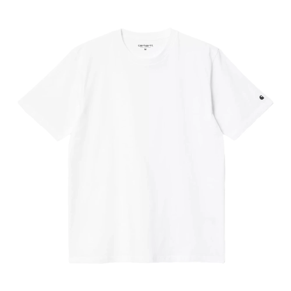 Carhartt Wip Vit T-shirt med 'C' logo White, Herr