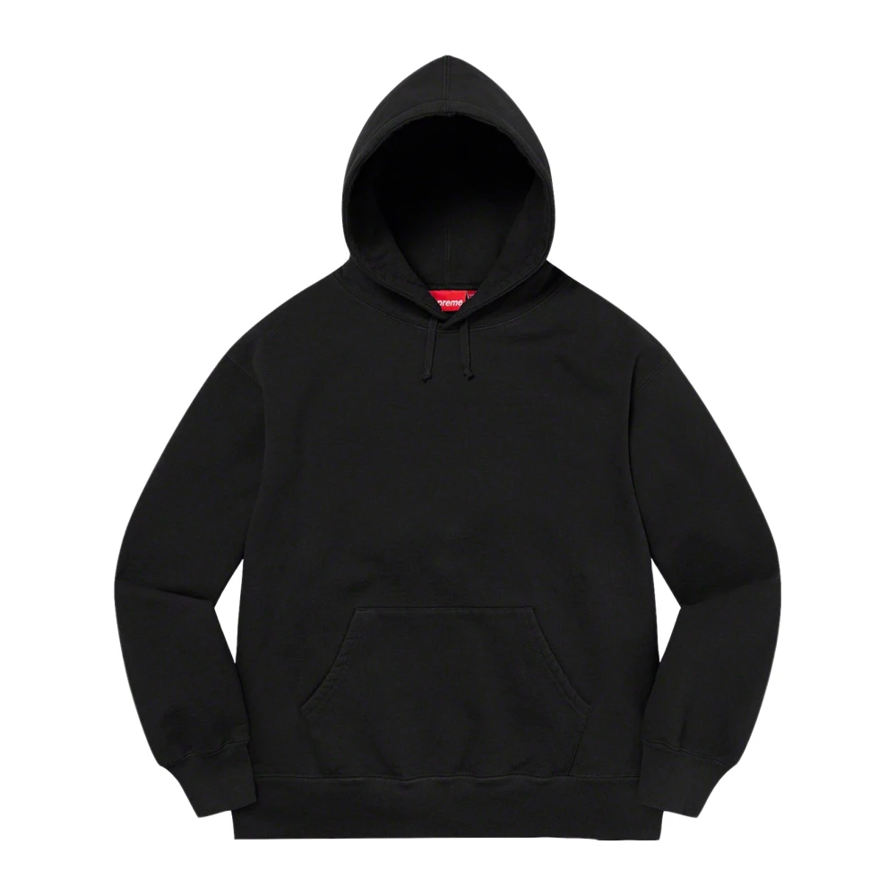 Supreme Limited Edition Satin Appliqué Hoodie Zwart Black Heren