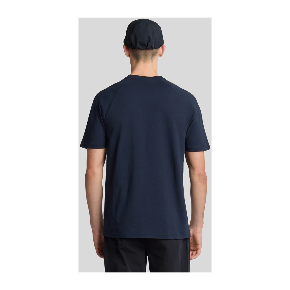Lyle & Scott SS T-shirts Linnen Blend Raglan T-shirt Blue Heren